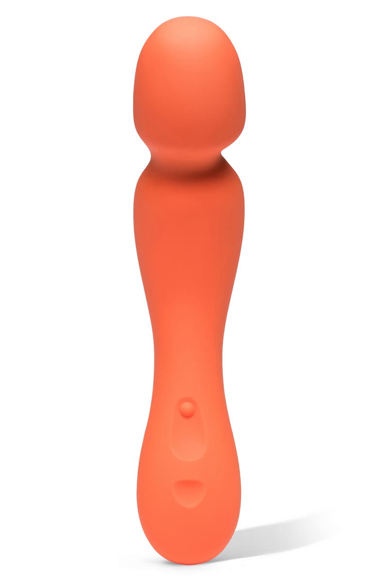 Dame Products Min External Wand Vibrator, Main, color, Papaya