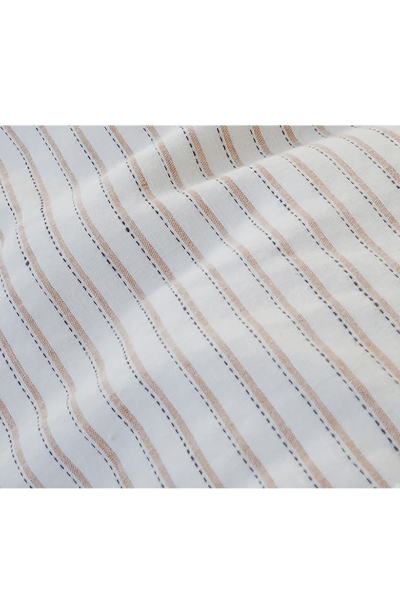 Pom Pom at Home Connor Big Stripe Linen & Cotton Accent Pillow, Alternate, color, Ivory/ Amber