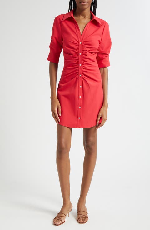 Elina Gathered Shirtdress