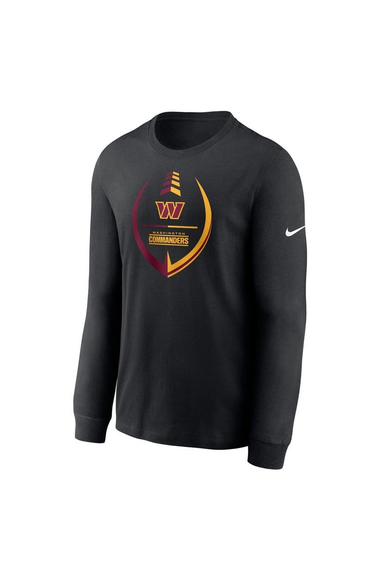 Nike Men's Nike Black Washington Commanders Icon Legend Long Sleeve T-Shirt, Alternate, color,