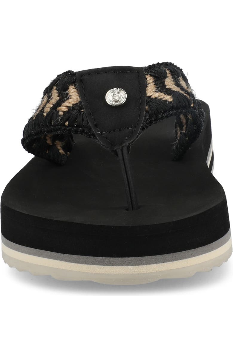Journee Collection Eloddie Flip Flop, Alternate, color, Black
