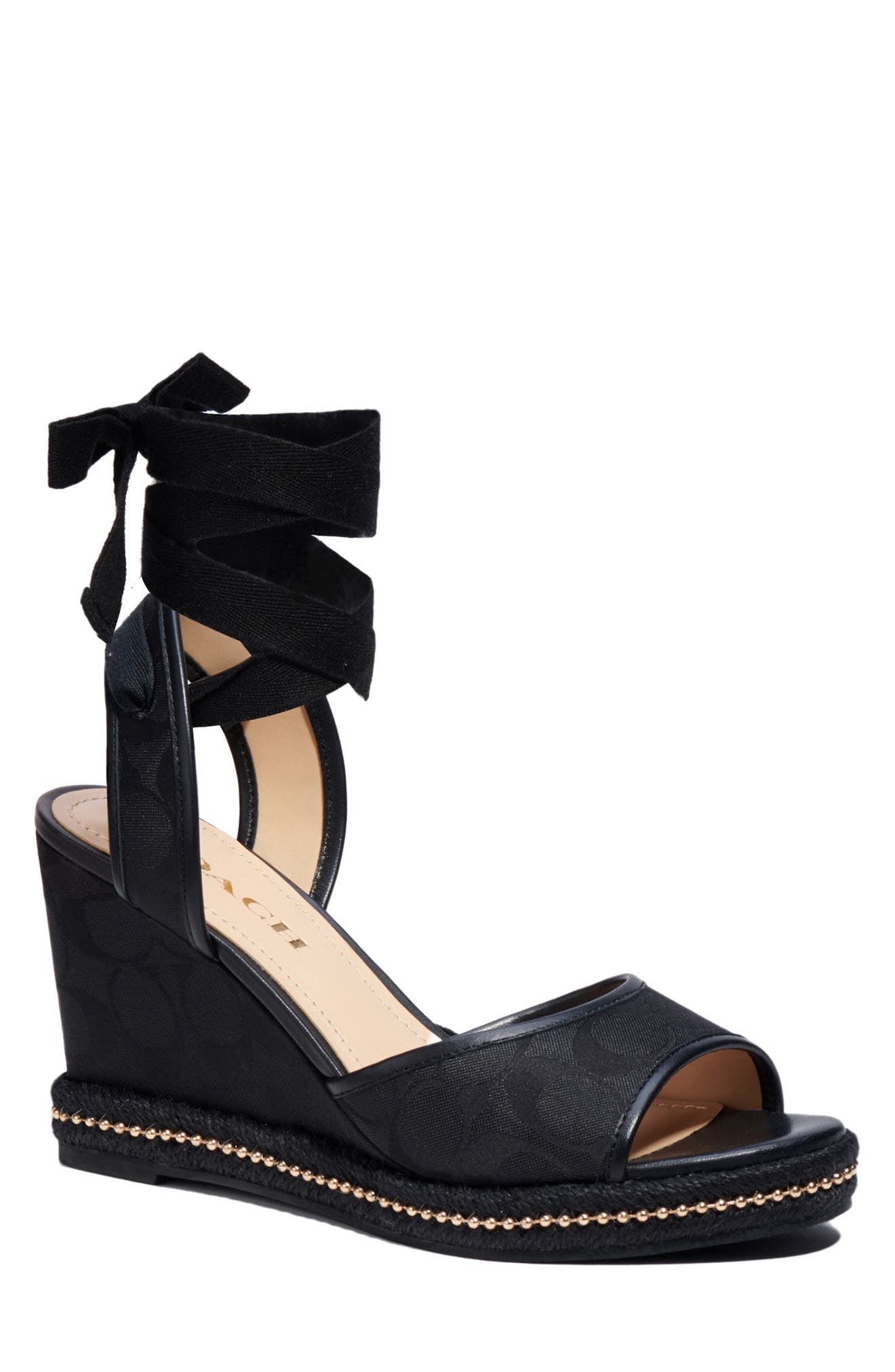 COACH Page Wedge Sandal, Main, color, 