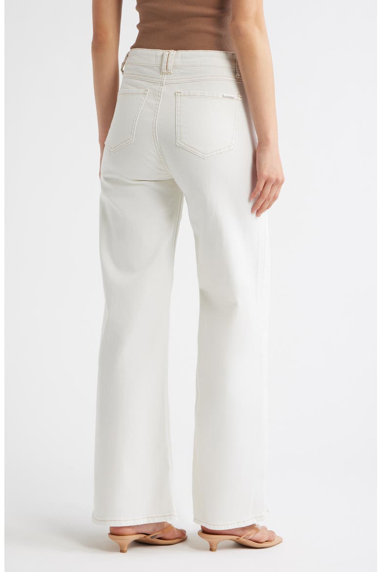 Seam Detail Wide Leg Jeans, Alternate, color, ECRU