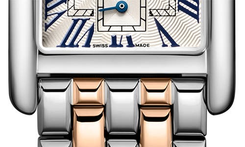 Longines Mini Dolcevita Two-tone Bracelet Watch, 29mm X 21.5mm In Metallic