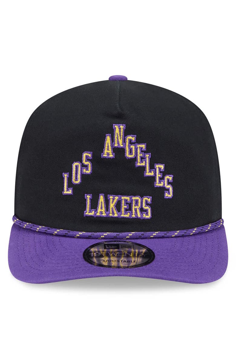 New Era Men's New Era Black/Purple Los Angeles Lakers 2025/26 City Edition 19TWENTY Adjustable Hat, Alternate, color, Black