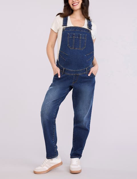 Relaxed Fit Maternity Denim Overall