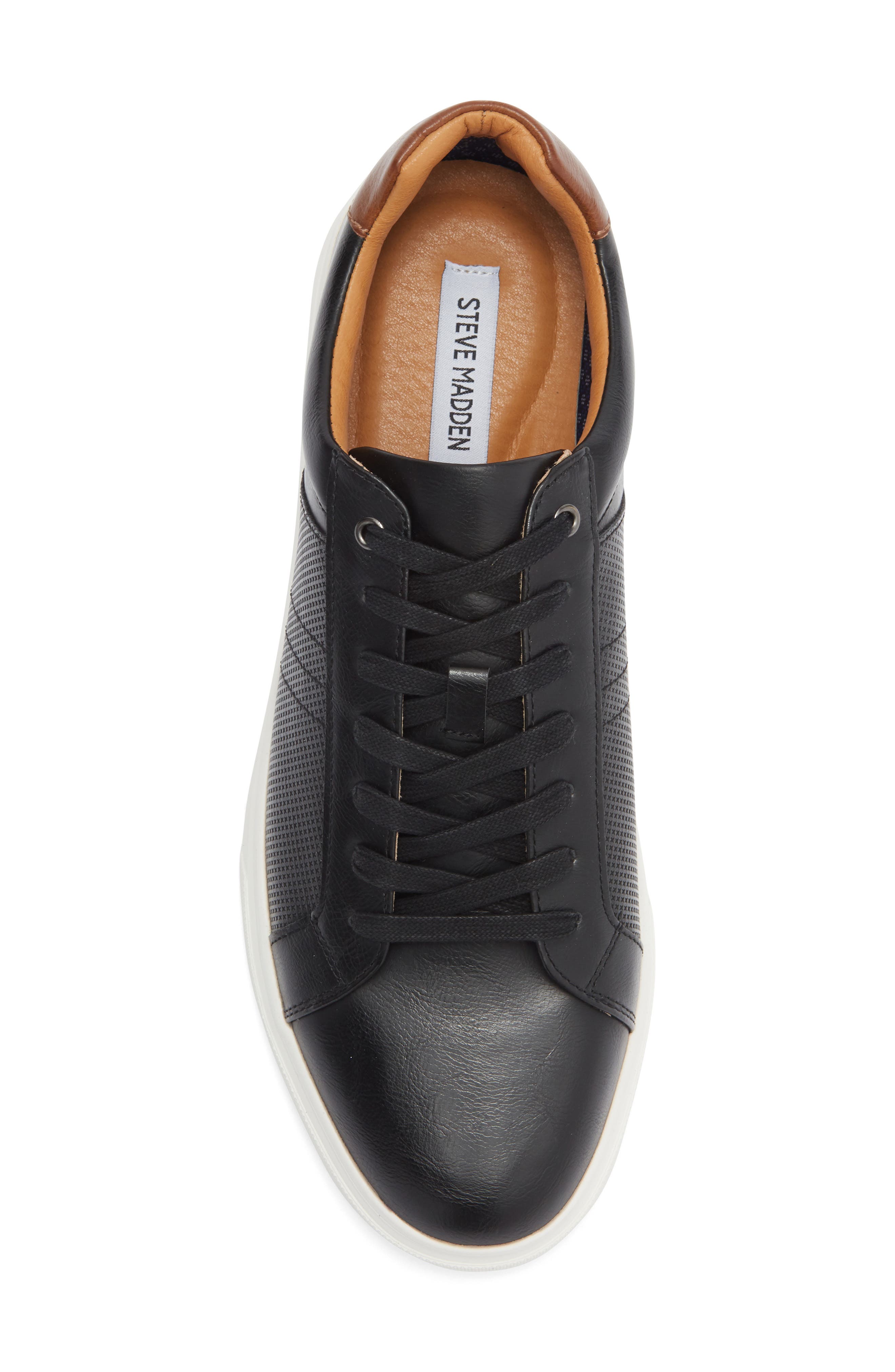 Steve Madden Strouz Low Top Sneaker, Alternate, color, Black