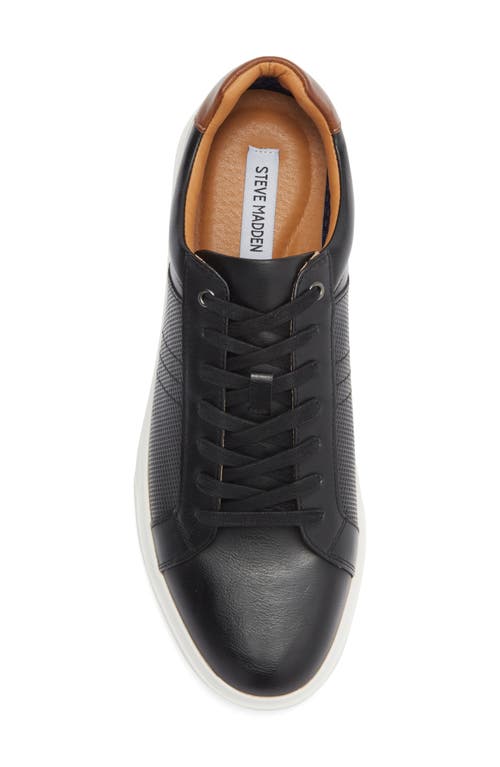 Steve Madden Strouz Low Top Sneaker In Black