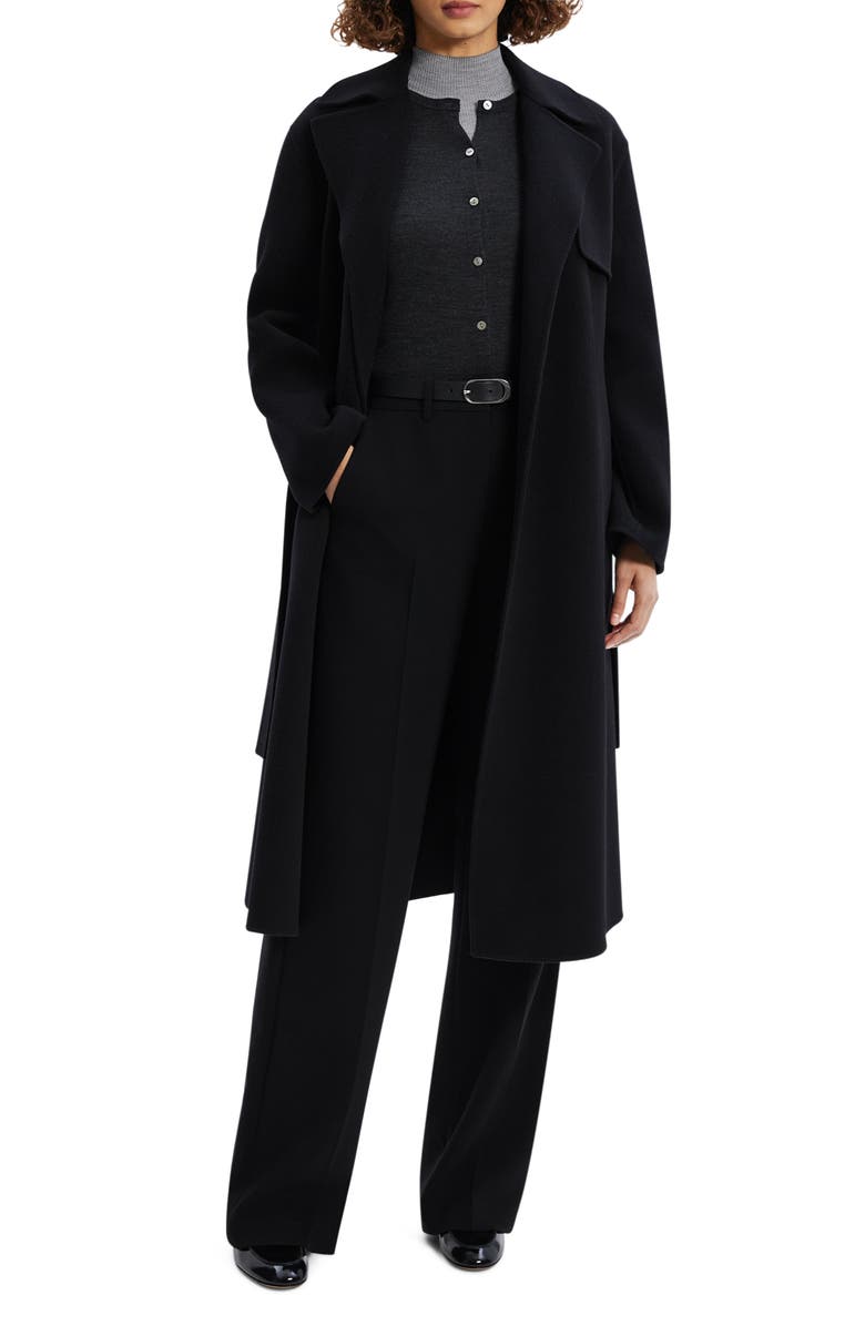 Theory Wool Blend Trench Coat, Alternate, color,