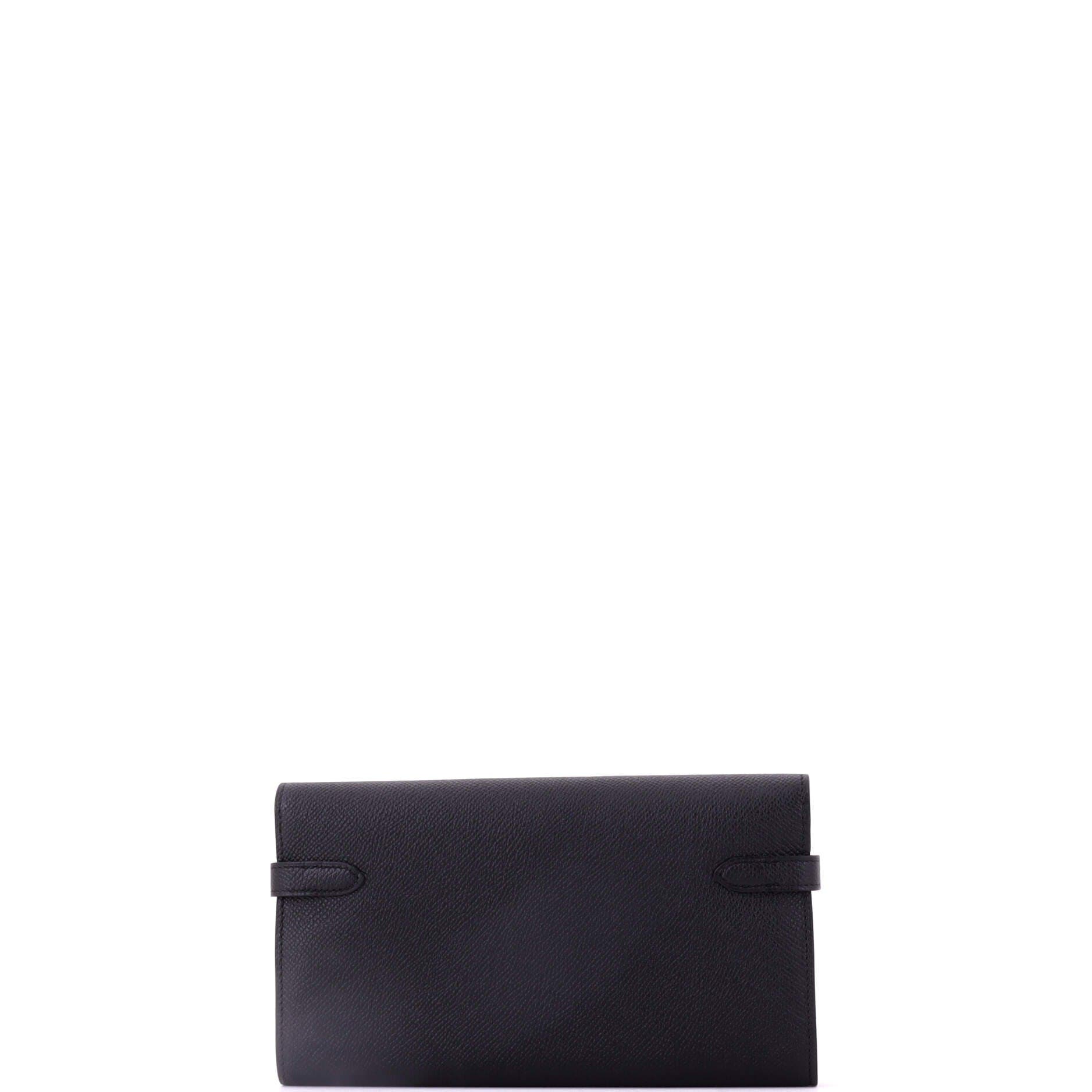 Kelly Wallet Epsom Long, Alternate, color, Black