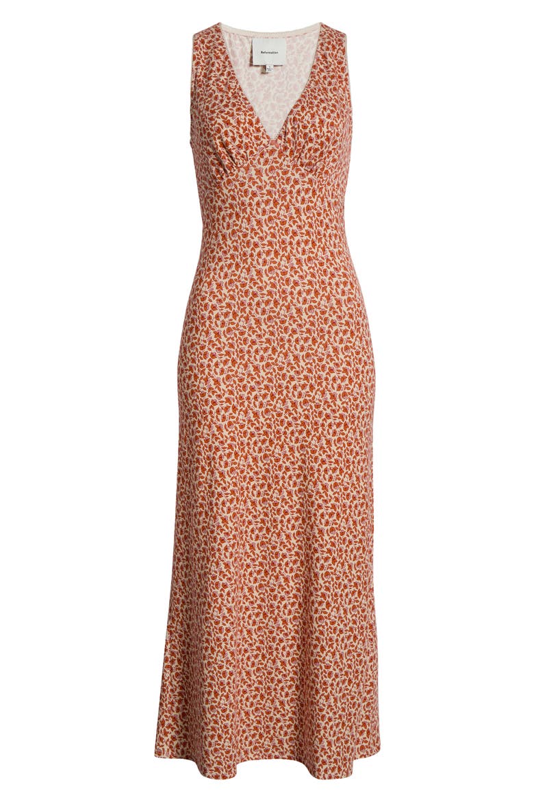 Brayden Floral Print Sleeveless Maxi Dress, Alternate, color, MULBERRY