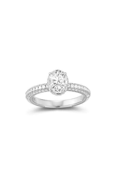 Oval Moissanite Ring