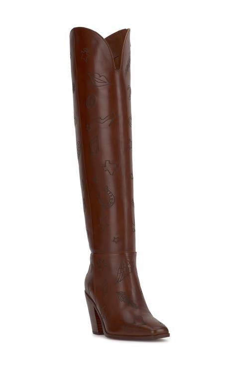 Ravyn 2 Embossed Leather Tall Boot (Women)