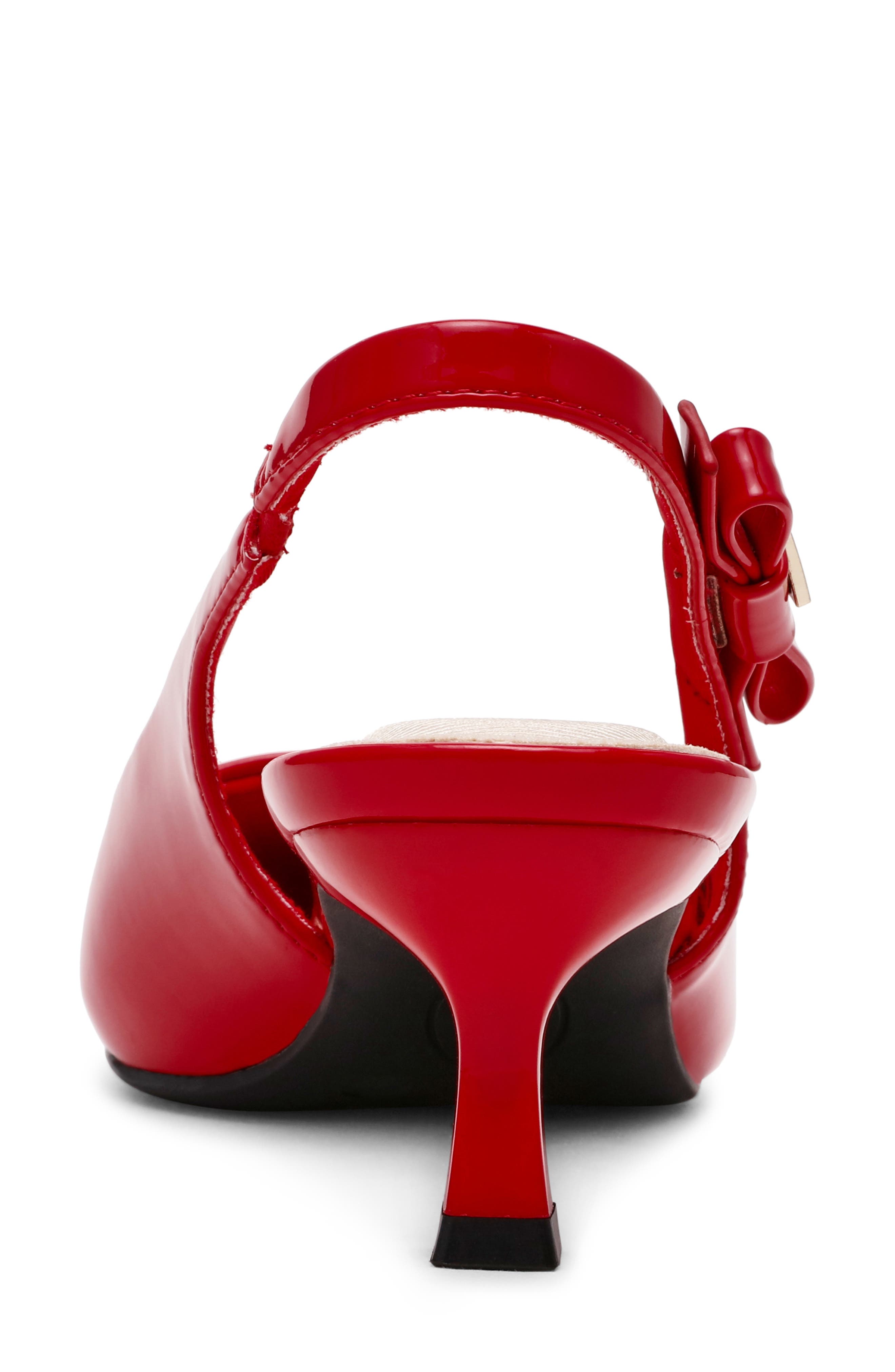 Anne Klein Ibbey Slingback Pump, Alternate, color, Red Patent