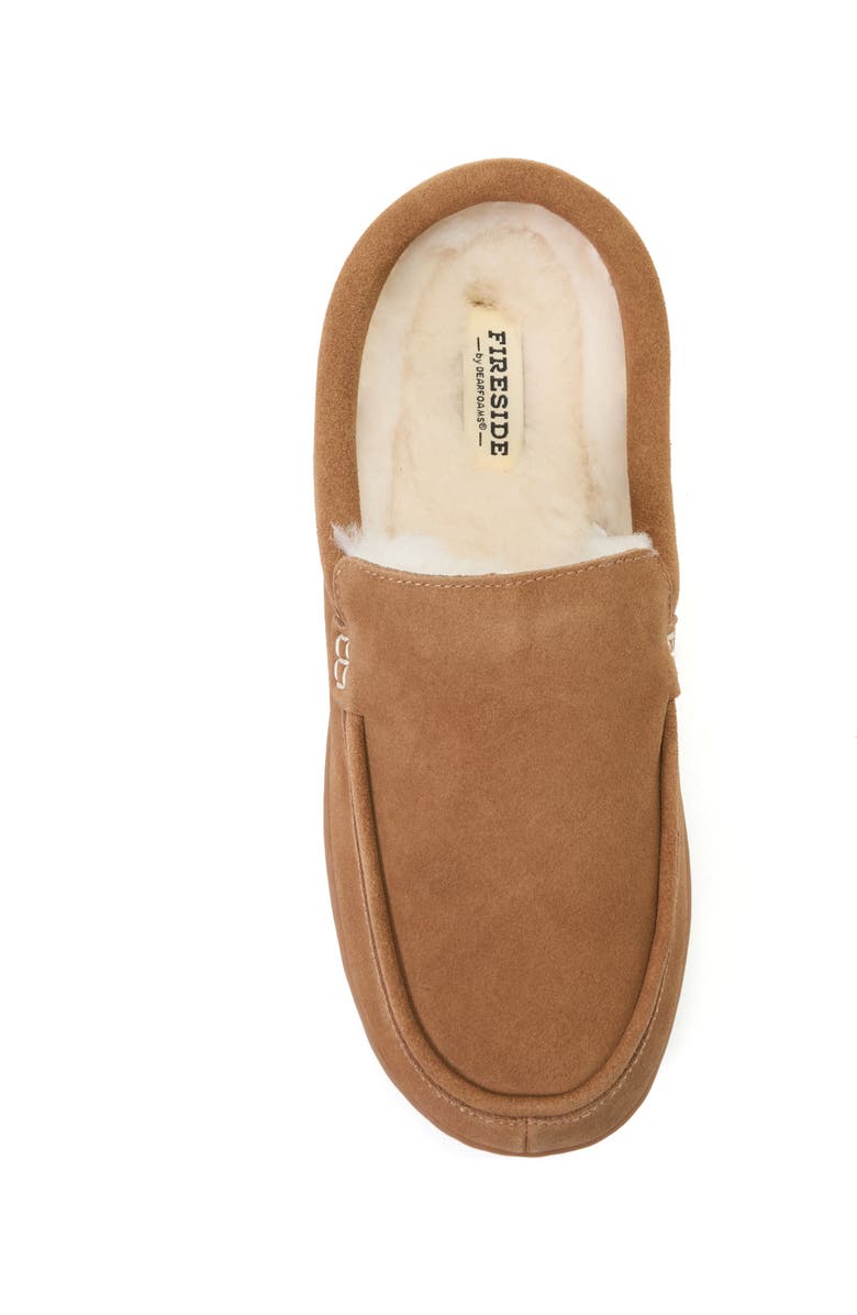 Dearfoams Fireside Melbourne Water Repellent Rugged Clog, Alternate, color, Chestnut