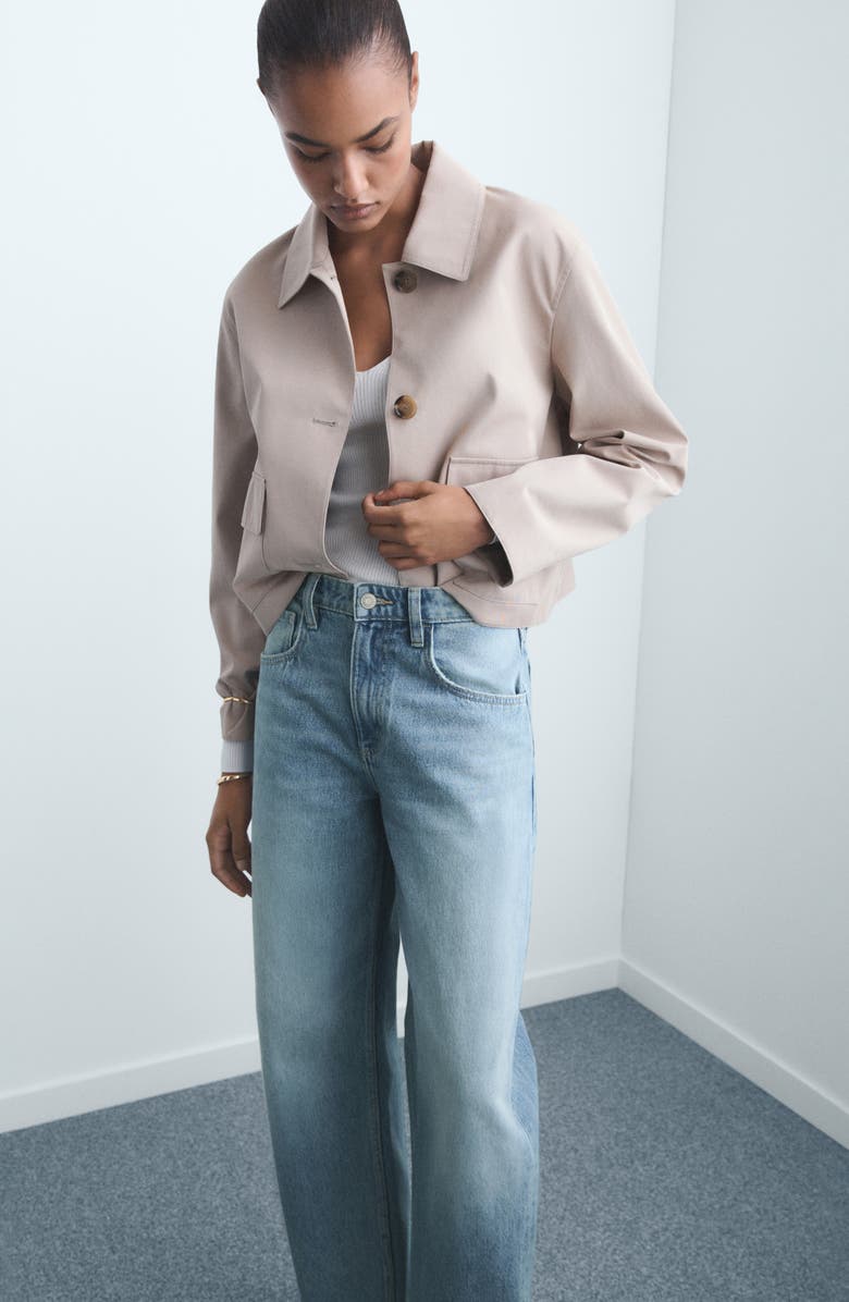 MANGO High Waist Balloon Jeans, Alternate, color, Medium Blue