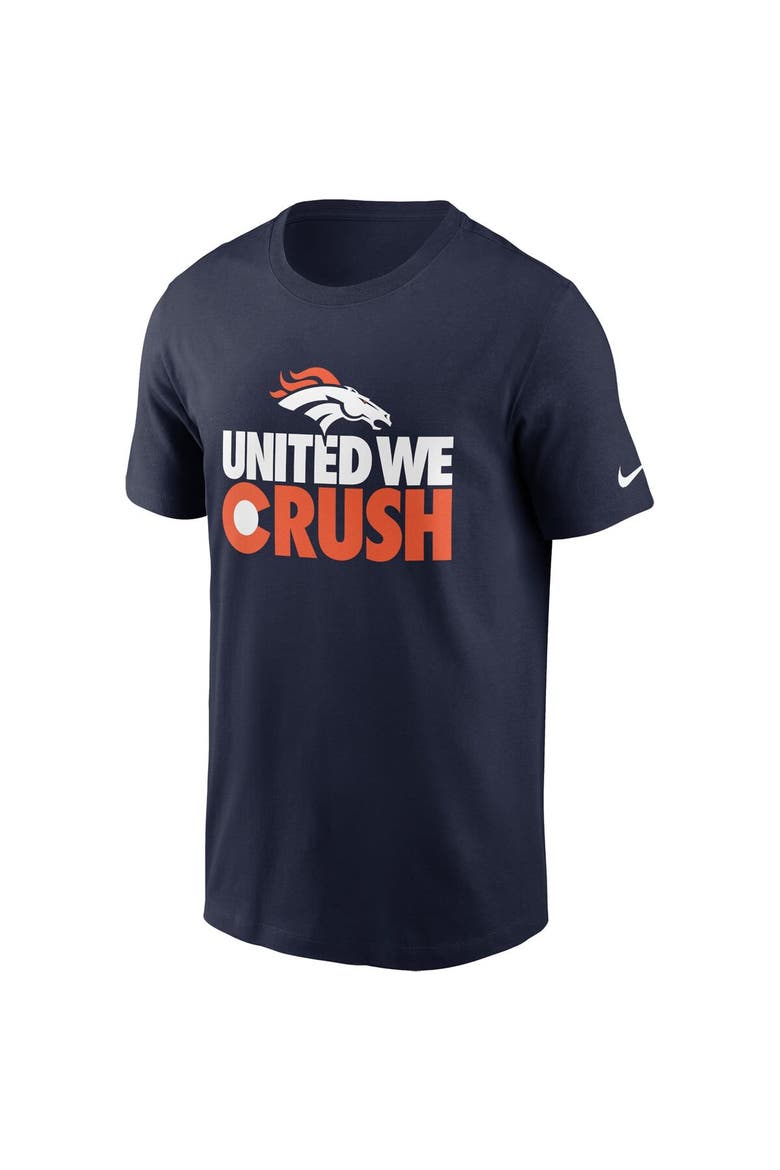 Men's Nike Navy Denver Broncos Hometown Collection Crush T-Shirt, Alternate, color, Navy