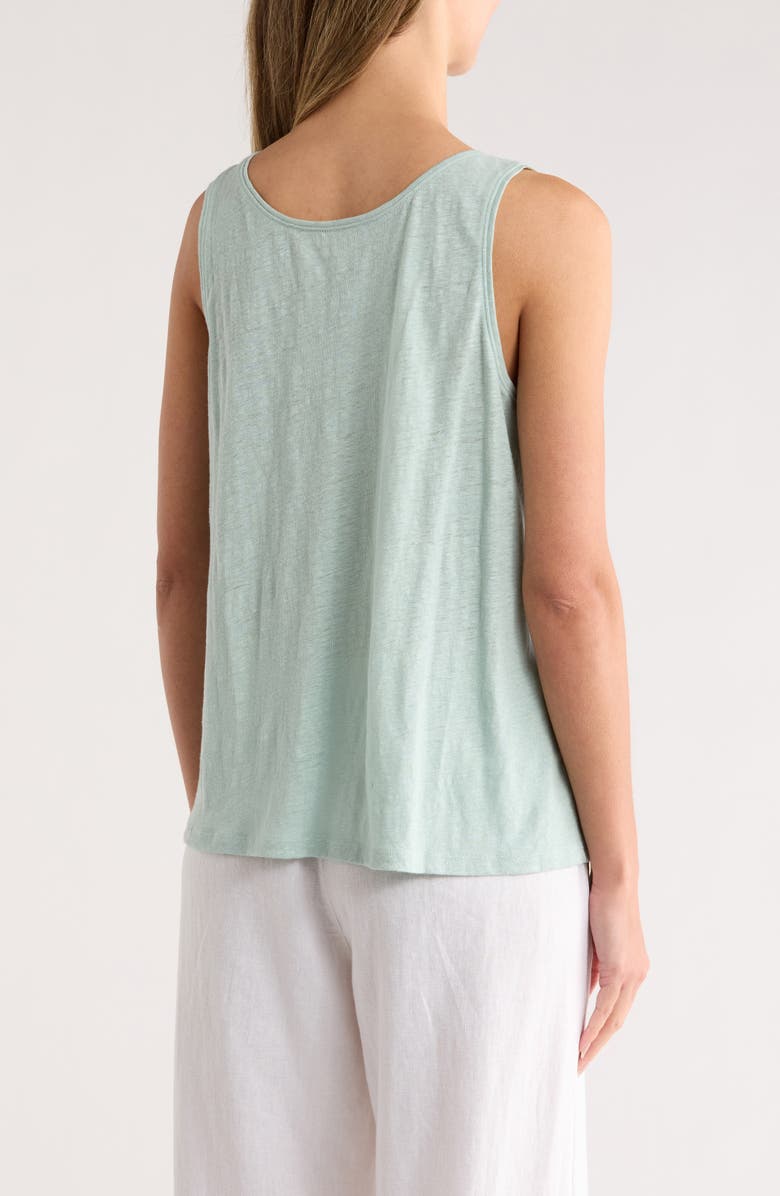 Eileen Fisher Organic Linen Tank, Alternate, color, Absinthe