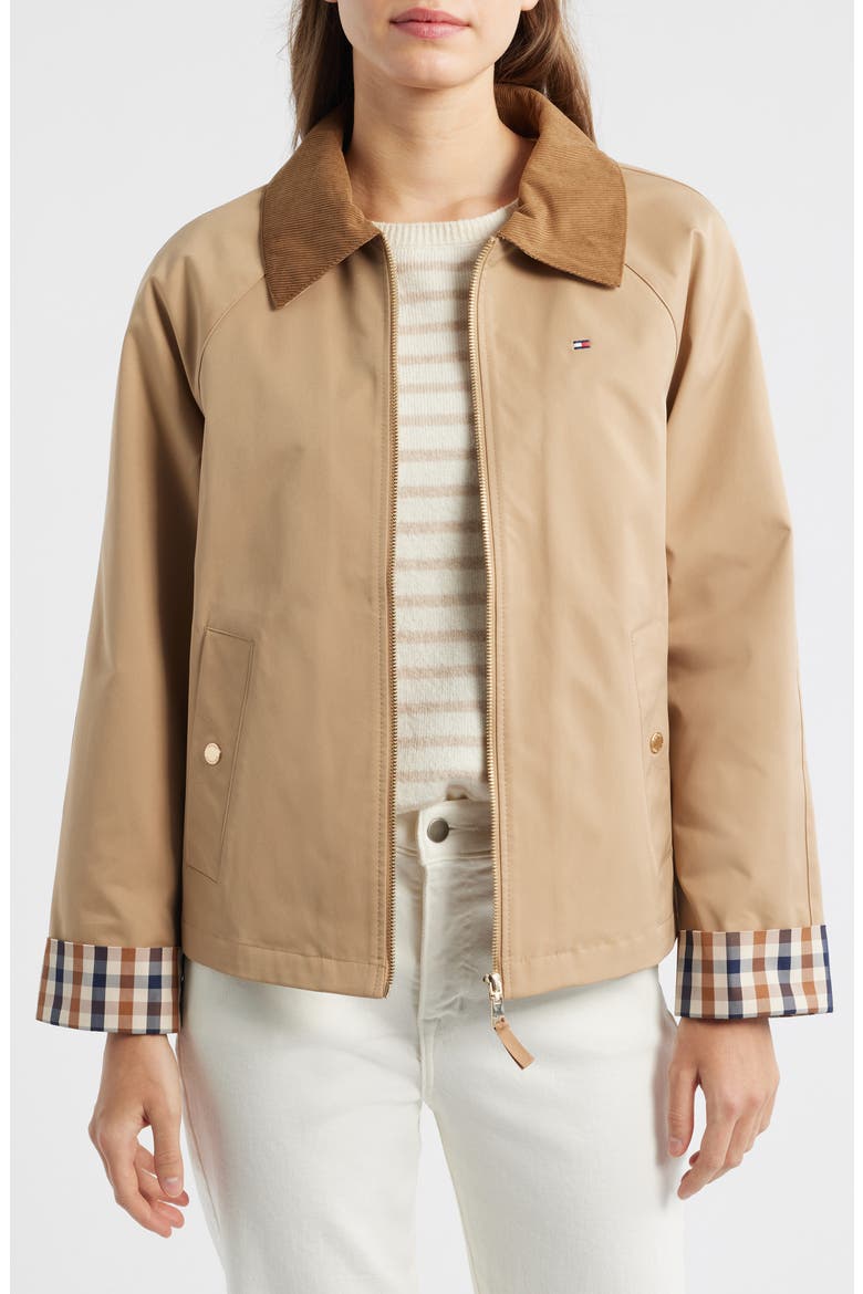 Zip-Up Barn Jacket, Main, color, CAMEL