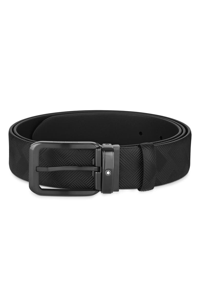 Montblanc Reversible Leather Belt, Main, color, 