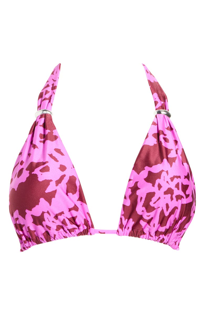 ViX Paula Hermanny Ponche Triangle Bikini Top, Alternate, color, Oceana Ponche