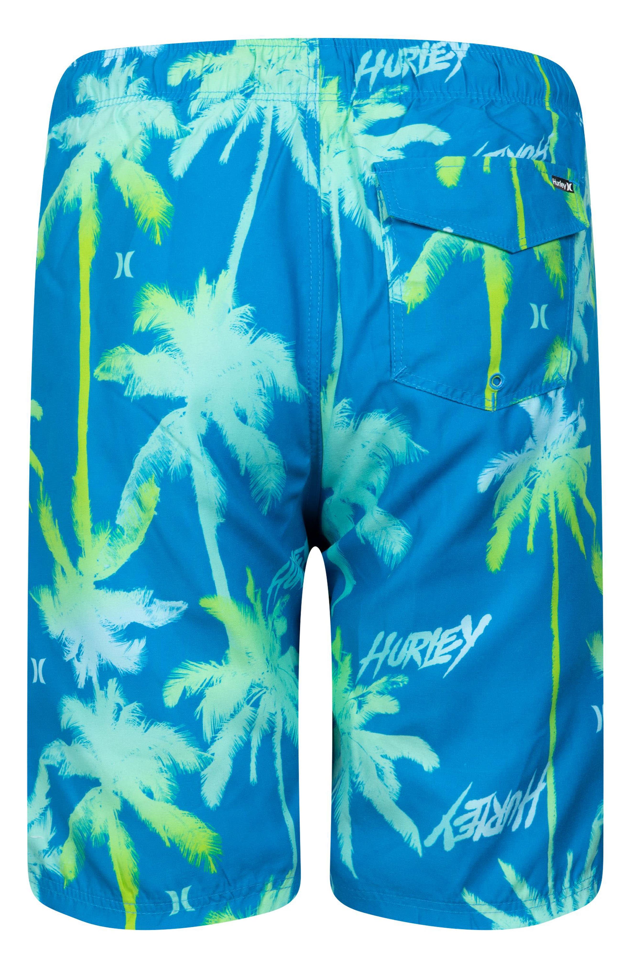 Hurley Kids' Palms Print Pull-On Swim Trunks | Nordstromrack