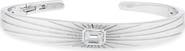 Wyld Box Ray of Light Sterling Silver & White Topaz Cuff Bracelet