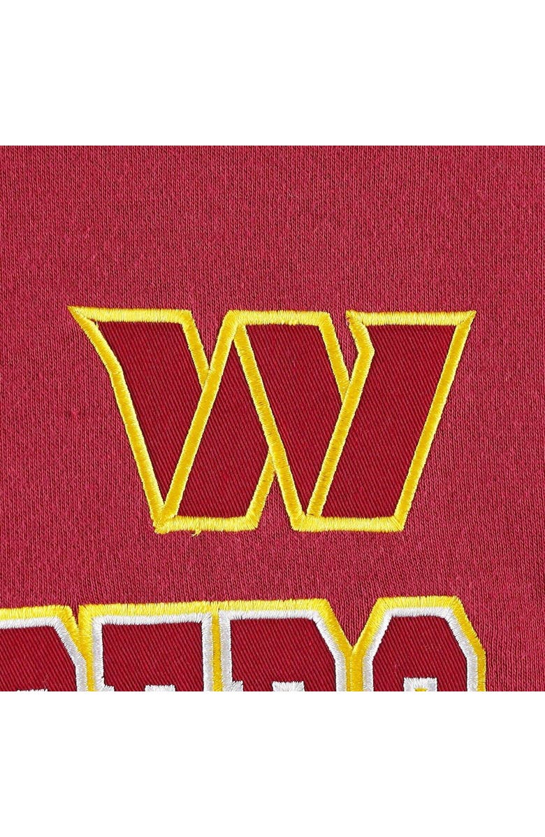 STARTER Men's Starter Burgundy Washington Commanders Draft Fleece Raglan Pullover Hoodie, Alternate, color, Burgundy