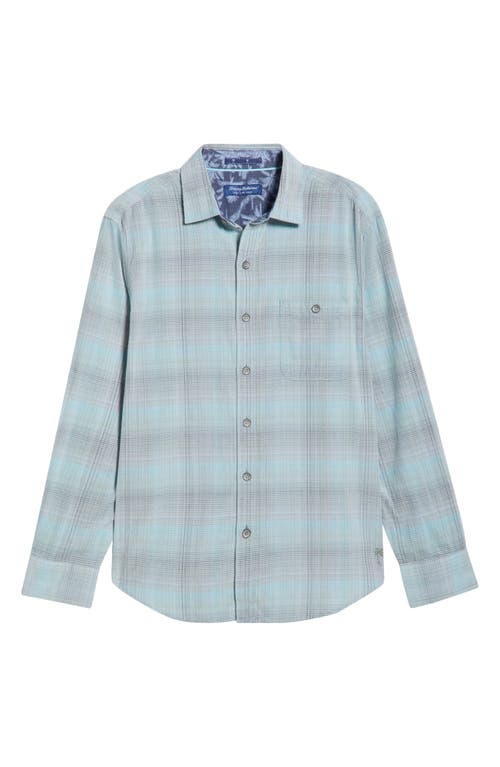 Tommy Bahama Coastline Cord Shoreline Vines Shadow Check Cotton Corduroy Button-up Shirt In Gold