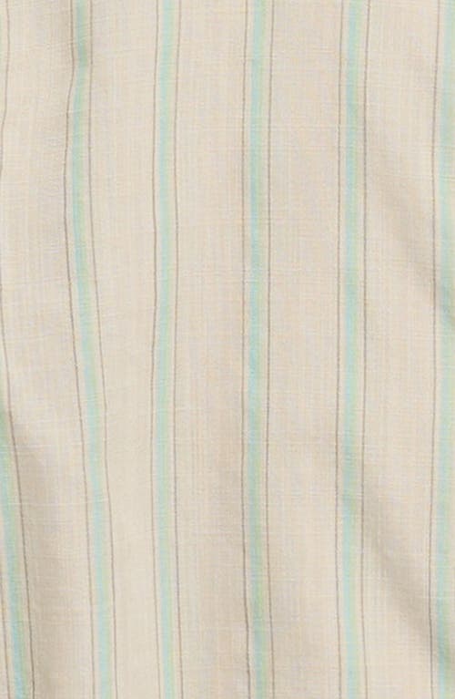 Volcom Kids' Brain Melter Short Sleeve Button-up Shirt In Neutral