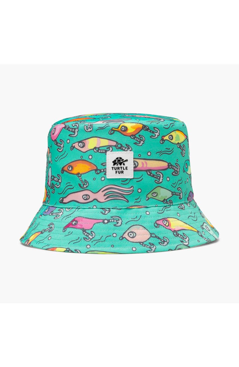Turtle Fur Kids Wild Thing Bucket Hat, Main, color, School Of Fish Bait