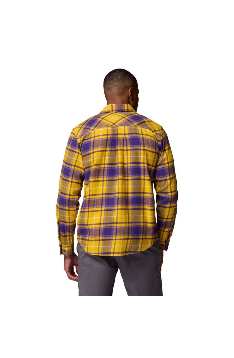 Columbia Men's Columbia  Purple LSU Tigers Flare Gun Omni-Wick Flannel Long Sleeve Button-Up Shirt, Alternate, color, Purple