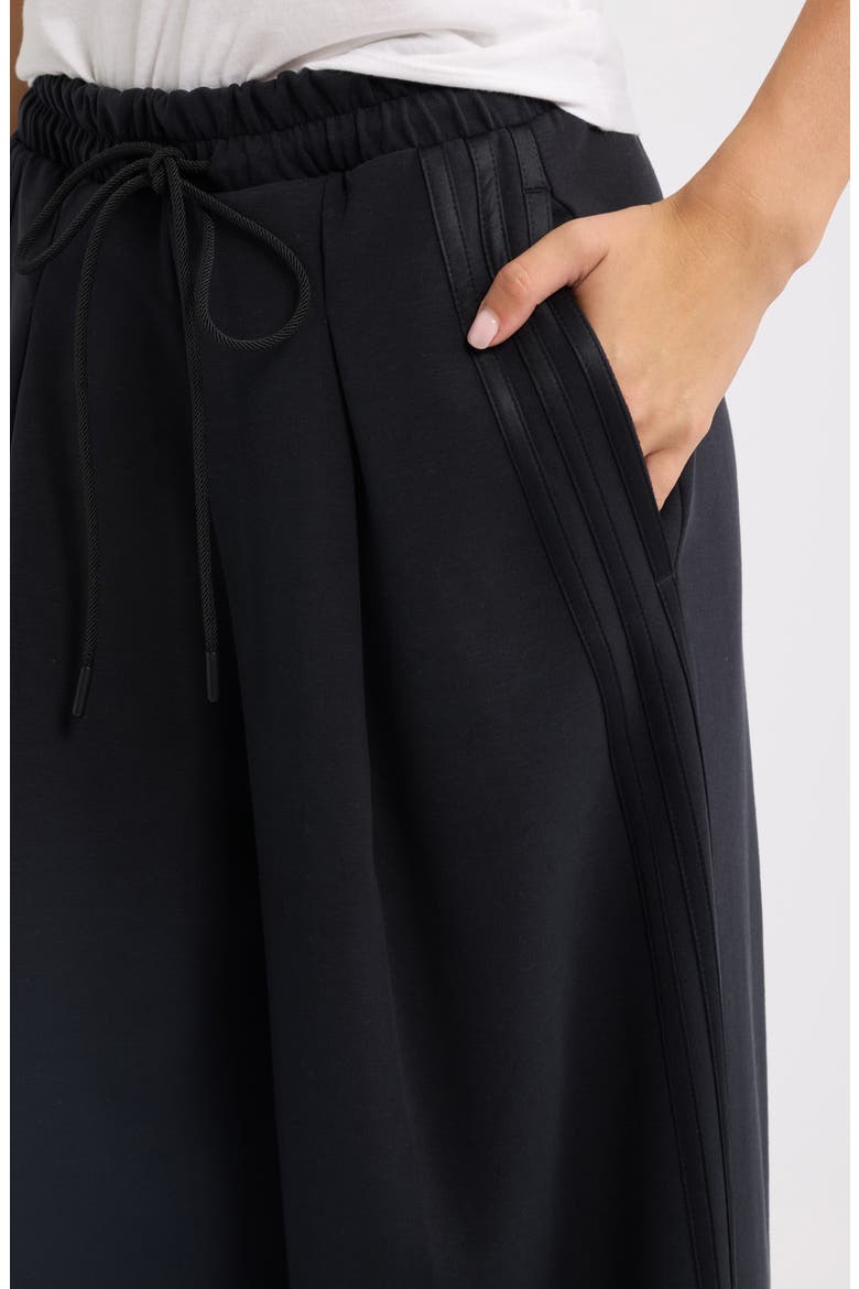 Wide Leg Drawstring Pants, Alternate, color, BLACK