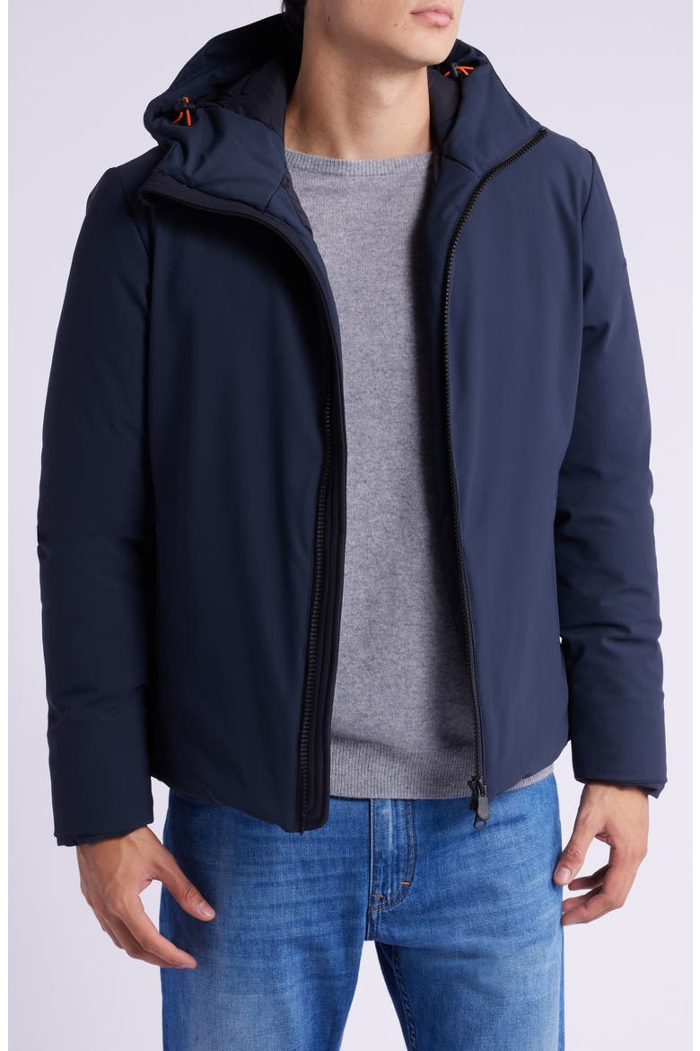 Sabal Water Resistant Hooded Jacket, Main, color, BLUE BLACK