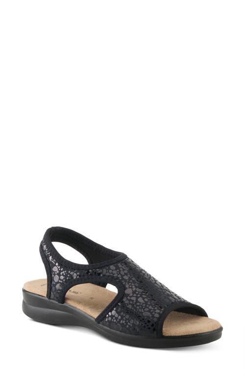 Flexus By Spring Step Nyaman Slingback Sandal In Black