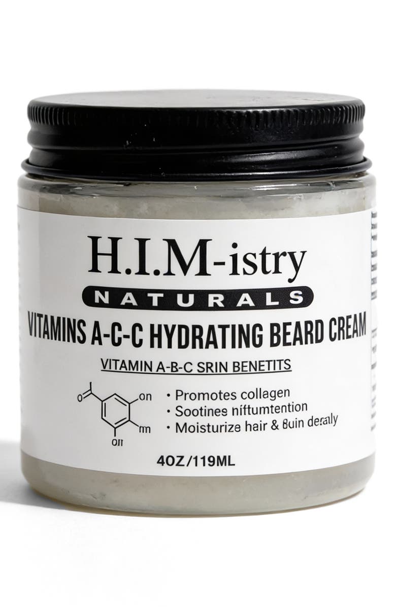 HIMistry Naturals Vitamins A-C-C Hydrating Beard Cream, Main, color,