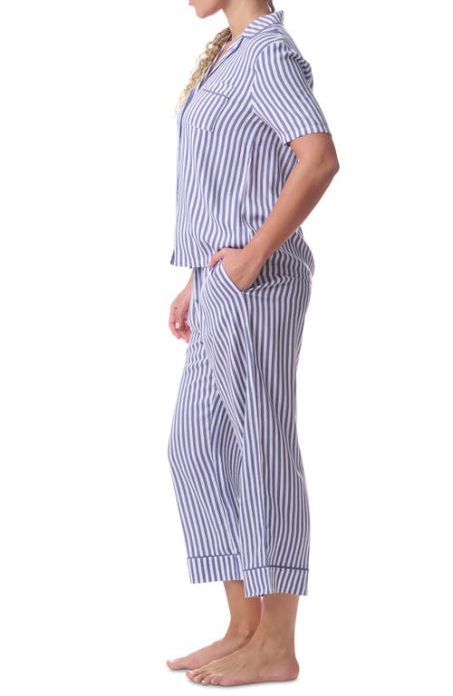 Splendid Notch Collar Pajamas In Simple Stripe