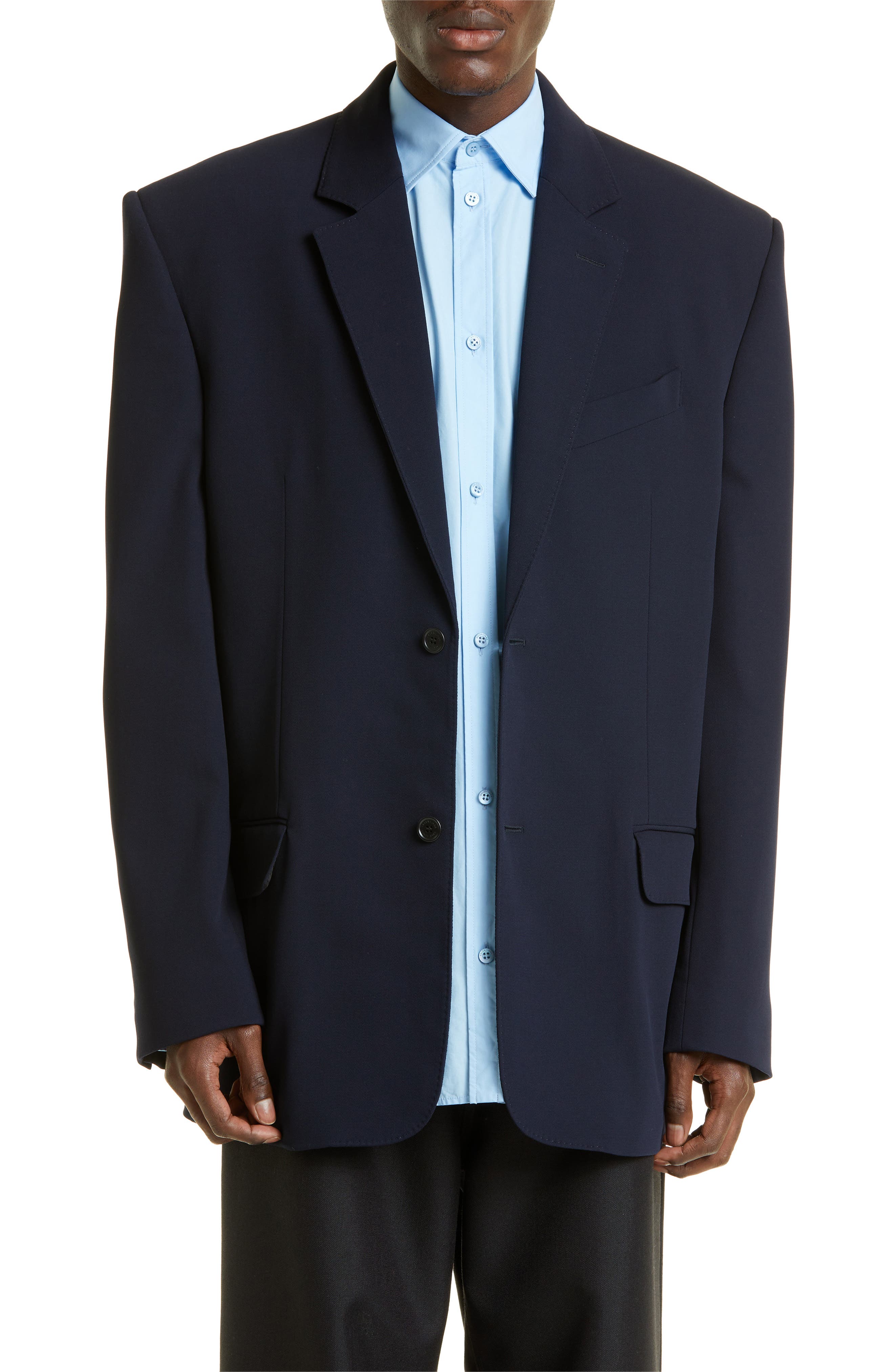 Balenciaga Gender Inclusive Stretch Wool Twill Jacket