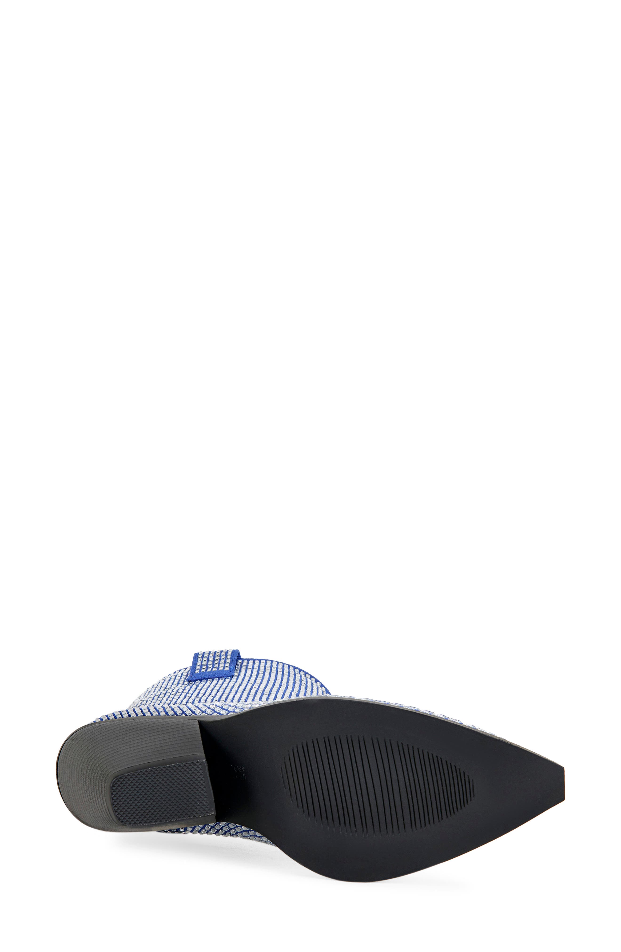 AZALEA WANG Laetitia Crystal Bootie, Alternate, color, Blue/ Silver