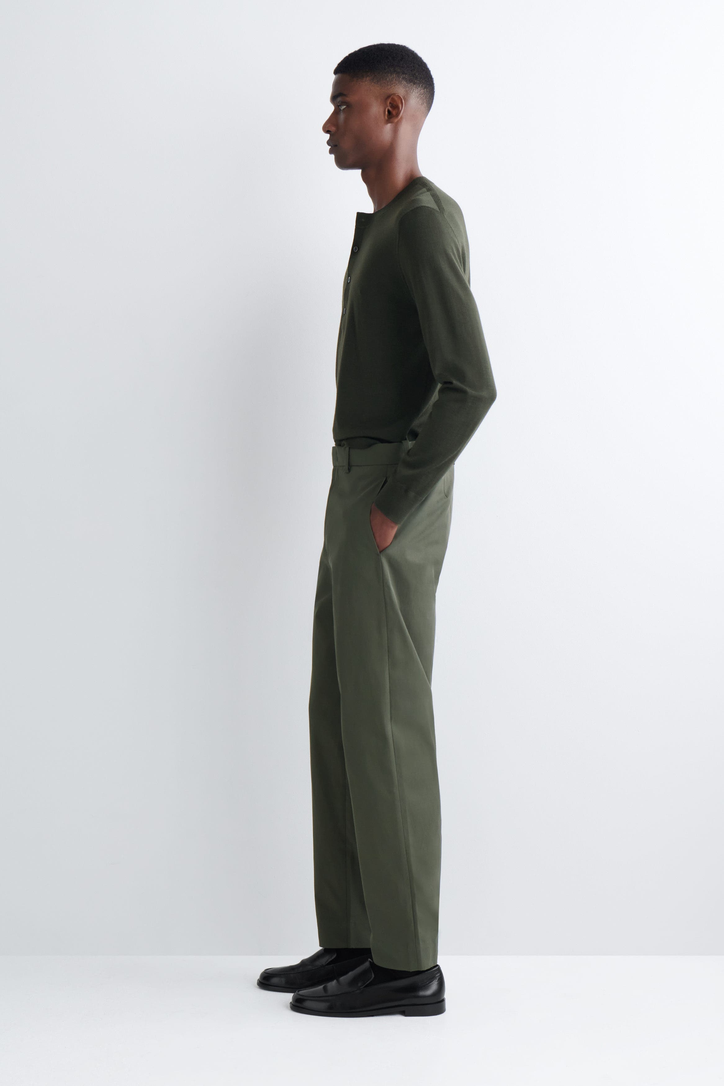 Cotton Regular-Fit Tapered Chinos - image 4