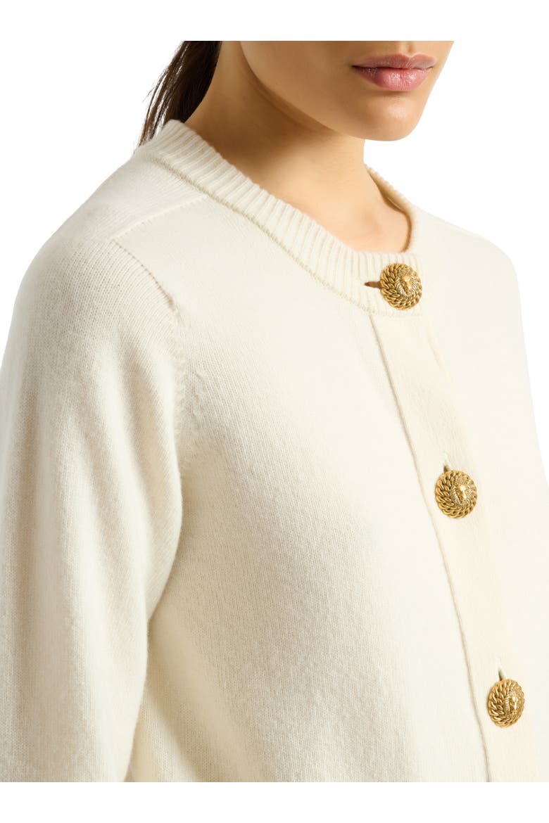 Eco-cashmere cardigan, Alternate, color, white