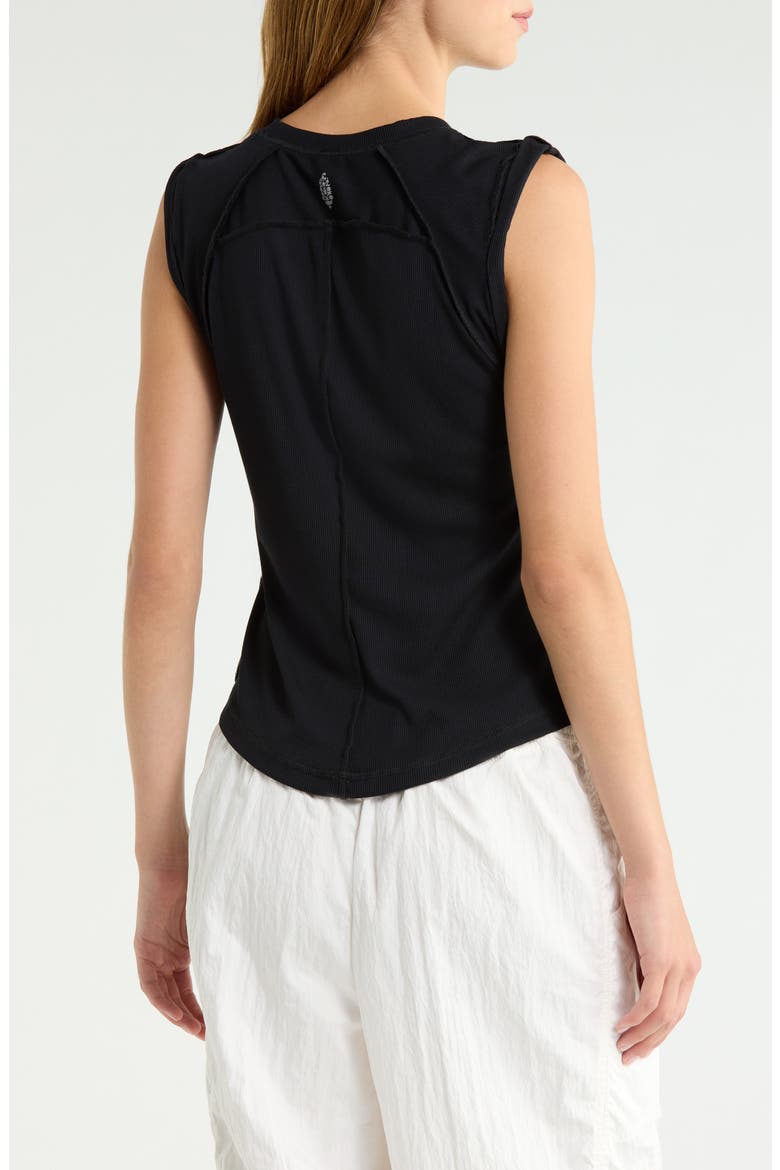 Love My Twist Muscle Tee, Alternate, color, BLACK