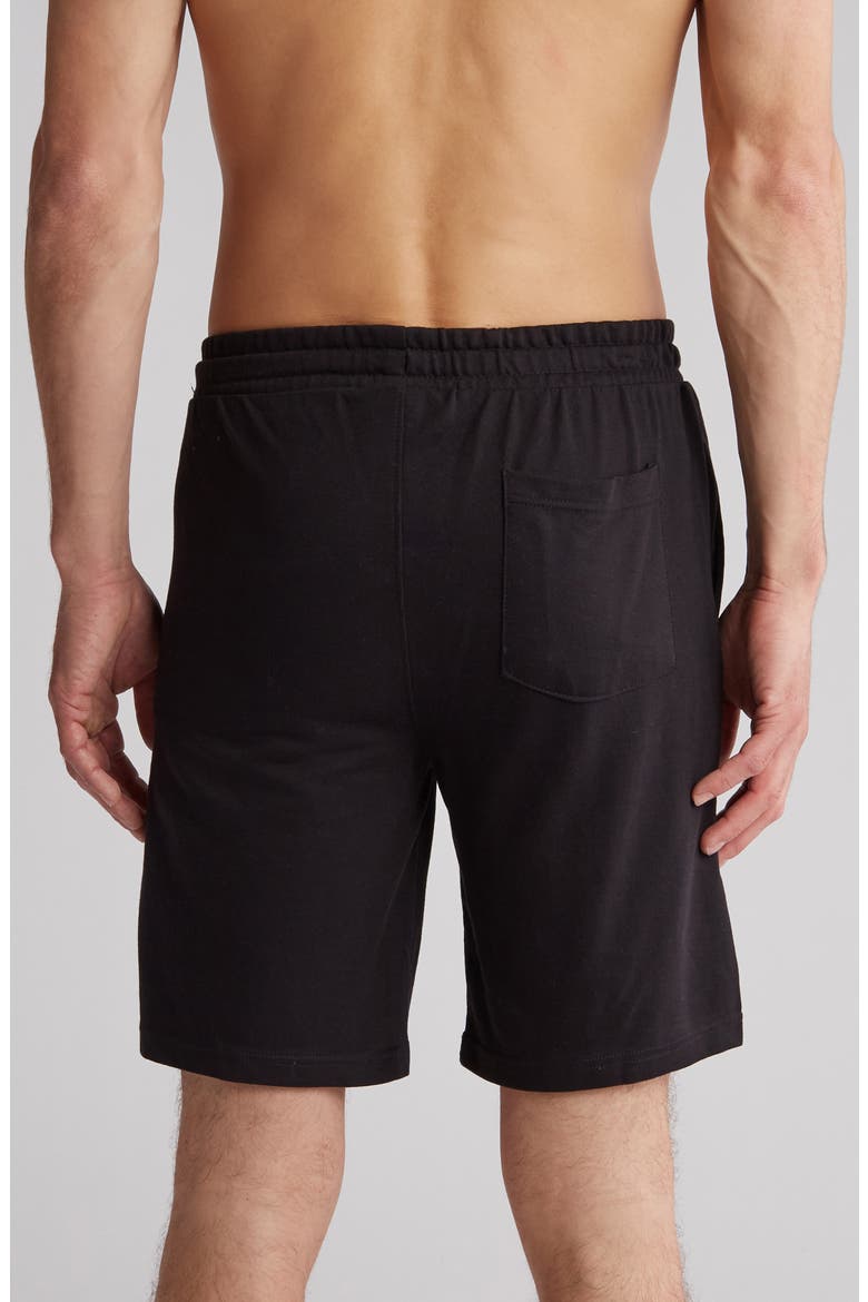 Logo Lounge Shorts, Alternate, color, BLACK