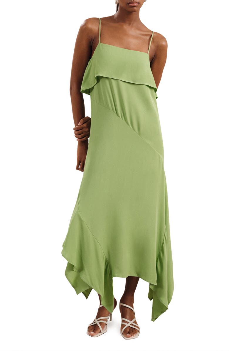 Reiss Alba Handkerchief Hem Dress, Main, color, 