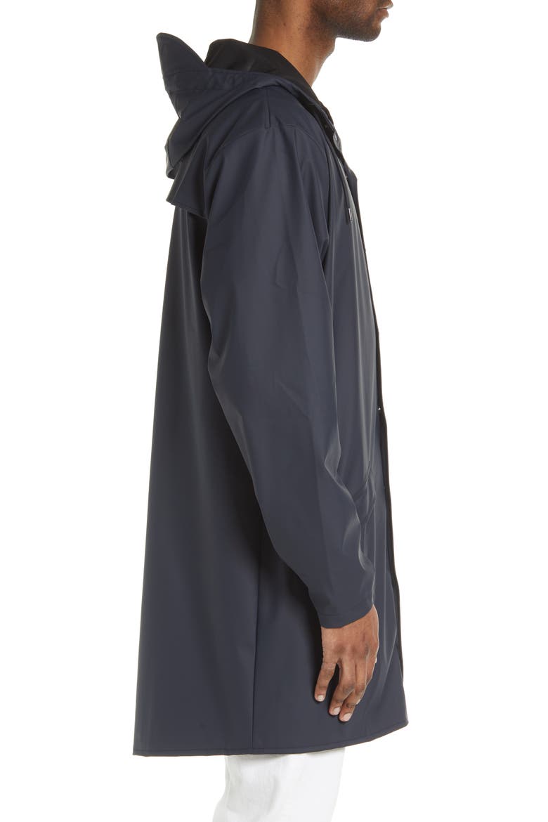 Waterproof Longline Jacket, Alternate, color, NAVY