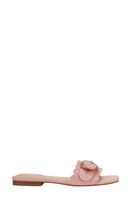 Bandolino Silla Scallop Slide Sandal In Light Pink