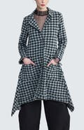 LUUKAA Zaria Houndstooth Long Jacket