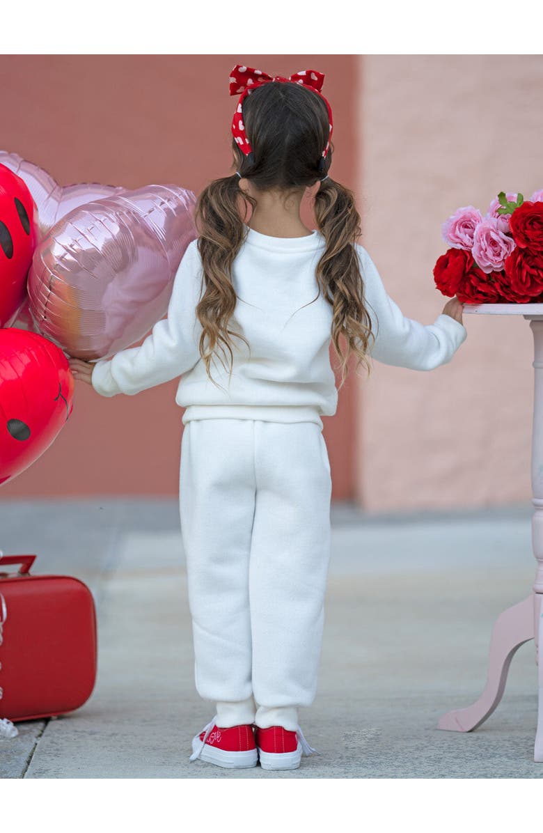 Mia Belle Girls Girls SmileyWorld Love Yourself Sweatshirt & Jogger Set, Alternate, color, 