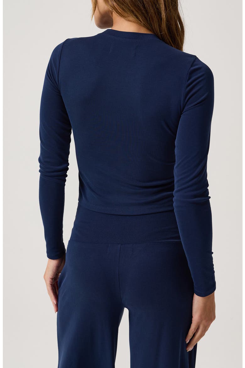 Ellison Cotton Long Sleeve Top, Alternate, color, INDIGO