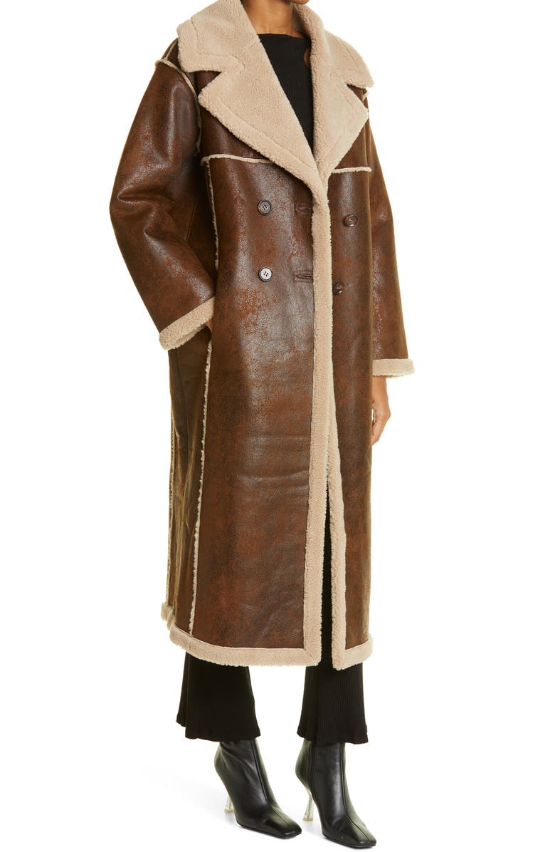 Simon Miller Jetz Faux Shearling Coat, Alternate, color,